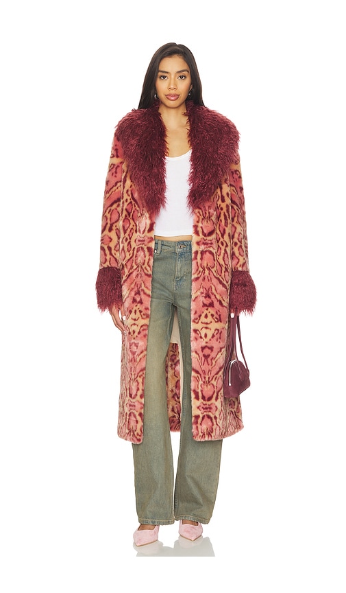 Unreal Fur Cuvee Rose Faux-fur Coat Jacket In Multi