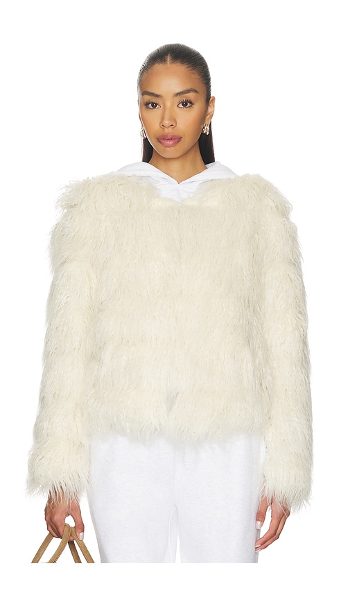 Unreal Fur Sphere Jacket In Neutral