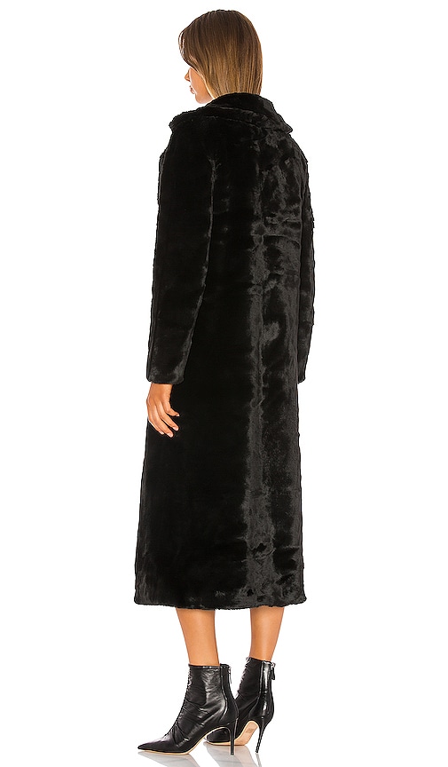  Unreal Fur Langer Mantel Black Bird In Black. Größe S. Also In Xs, M, L, Xl. 