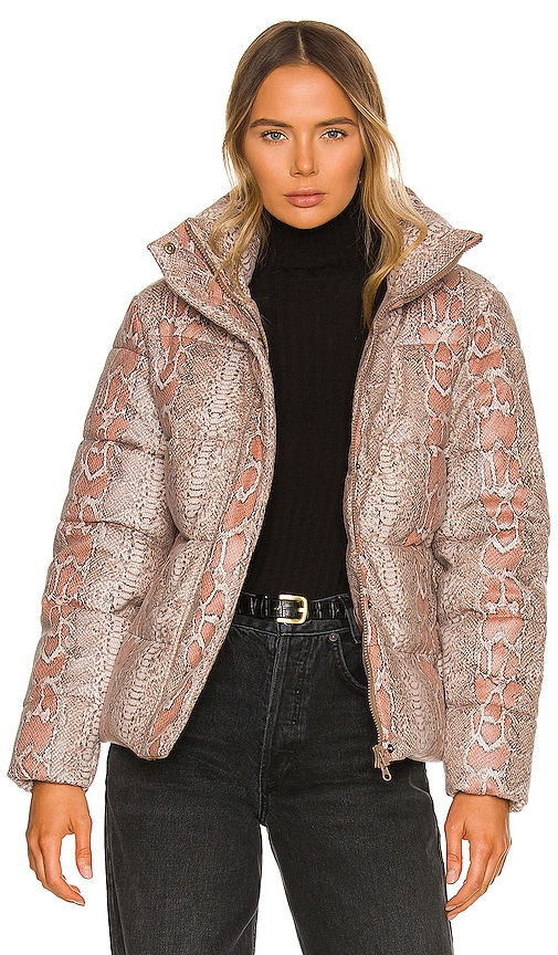 Snake print puffer jacket online