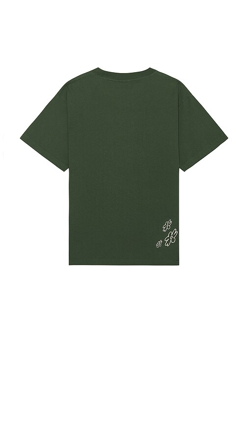 Shop Uprisers House Of Flowers Tee In Forest Green