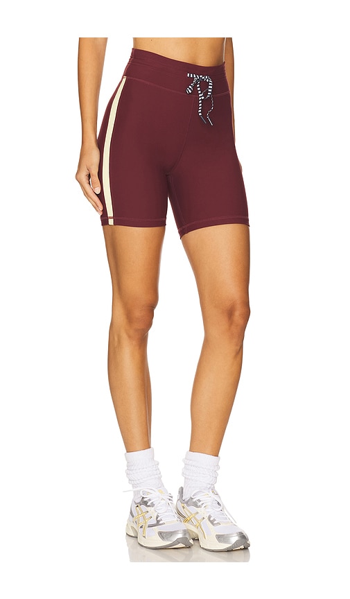 Trail Spin Shorts in Burgundy. - size XS (also in M, S, XXS)