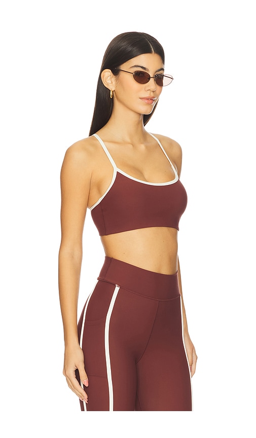 The Upside Adesa Scoop Danni Sports Bra In Brown
