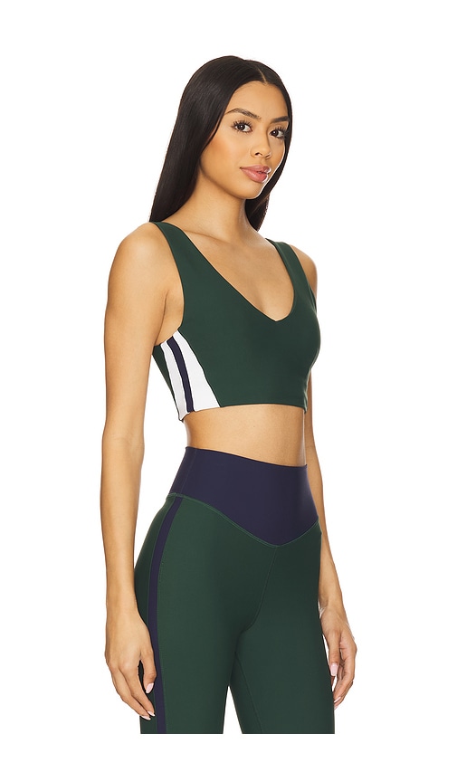 The Upside Playoff Issac V Neck Bra In Green