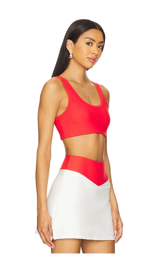 The Upside Pacific Harley Scoop Neck Bra In Roja