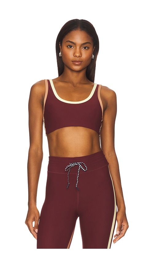 Trail Harley Scoop Sports Bra in Burgundy. - size XXS (also in L, XL, XS, XXL)