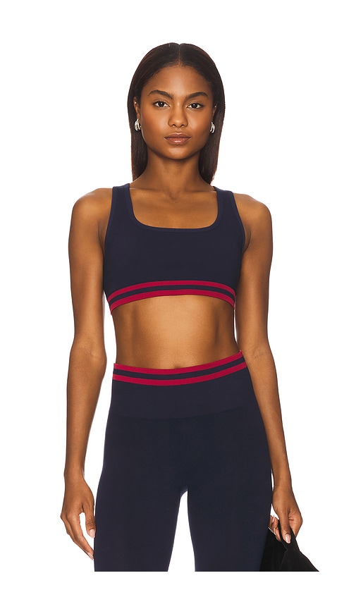 Jade Seamless Sports Bra in Navy. - size S (also in L, M, XS)