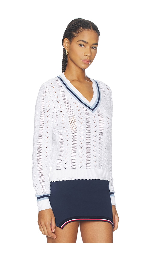 The Upside Citta Sonny V Neck Sweater In White