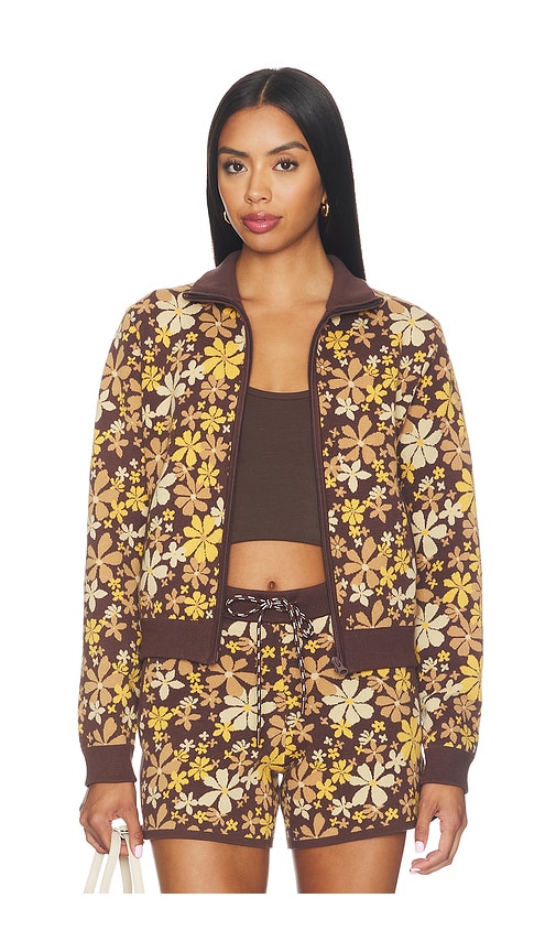 THE UPSIDE VESTE EN MAILLE COPACABANA MARGOT en Brown Taille L Also en S XS M XL 287$