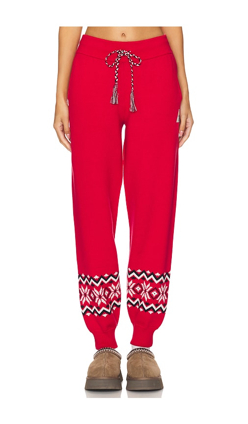 Shop The Upside Keystone Jojo Knit Jogger In Red