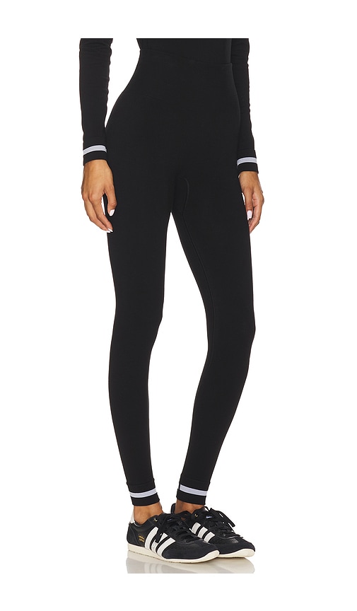 The Upside Wool Seamless 25in Midi Pant In Black