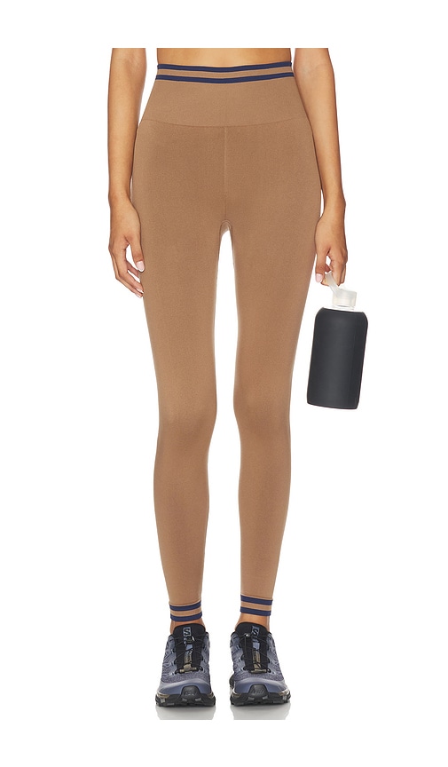 The Upside Form Seamless 25in Midi Pant In Brown