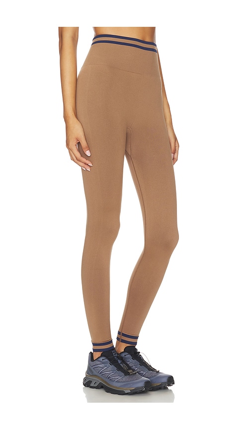 The Upside Form Seamless 25in Midi Pant In Brown