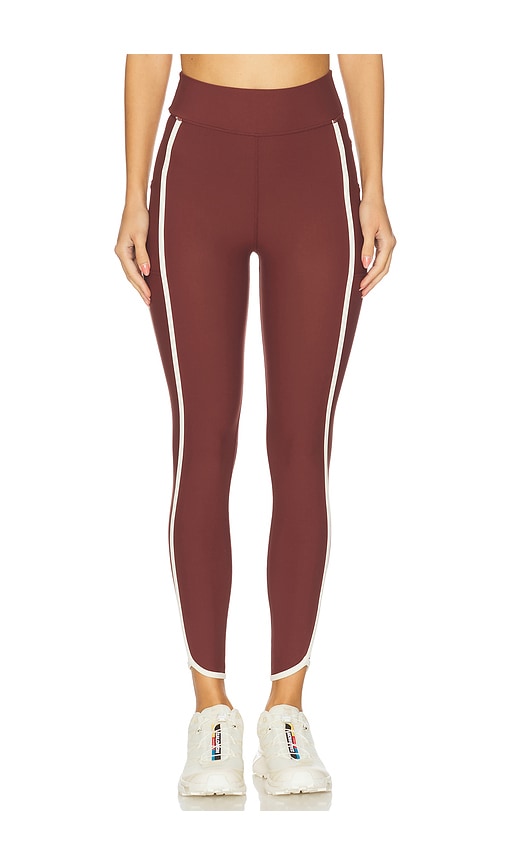 The Upside Adesa 25in High Midi Pant In Burgundy
