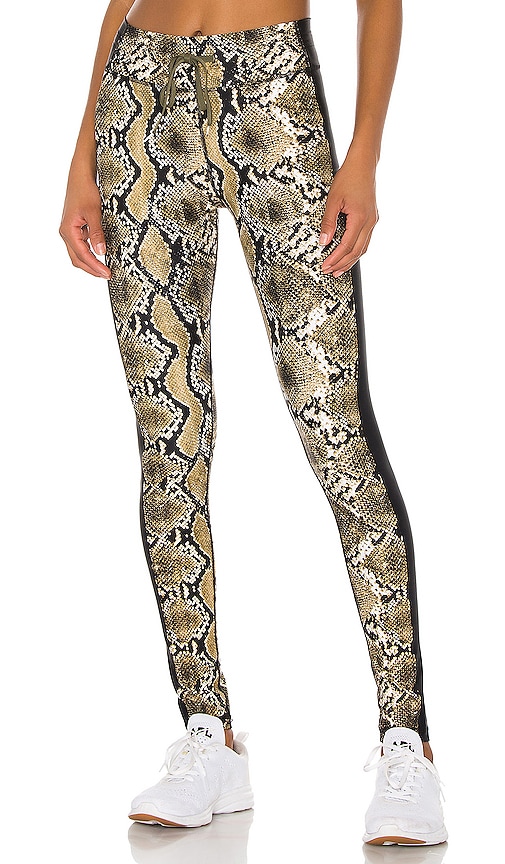 snakeskin yoga pants