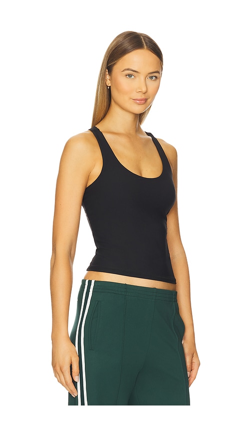 The Upside Laurie Crop Tank Top In Black