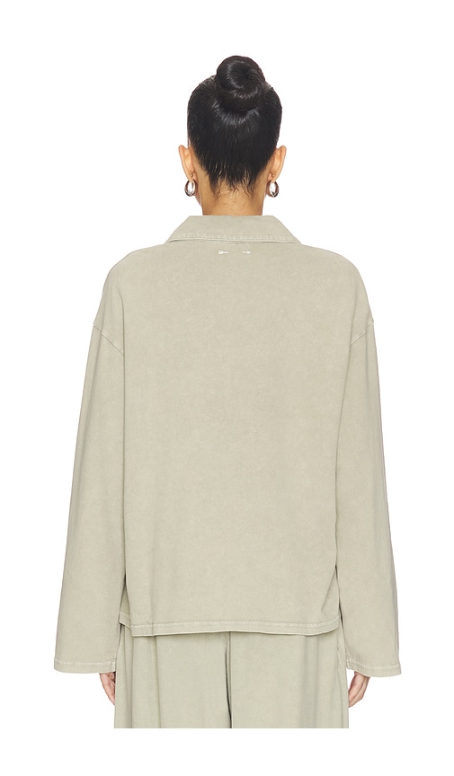  The Upside Soho Rhea Collared Top In Sage. Size M. Also In L. 