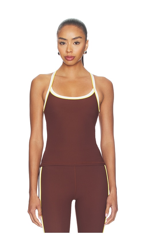 THE UPSIDE Rhythm Caleb Tank Top in Brown. - size XS (also in S, M, L)