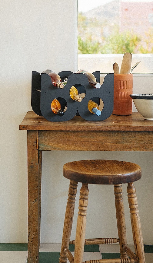  Upton Weinregal Tulip Wine Rack In Black. 