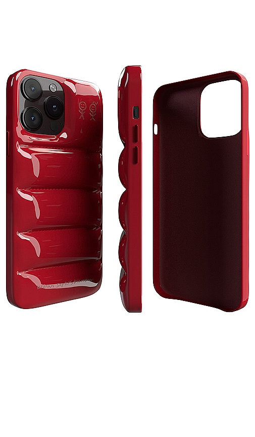 Shop Urban Sophistication Iphone 15 Pro Max Glazed Puffer Case In 红色