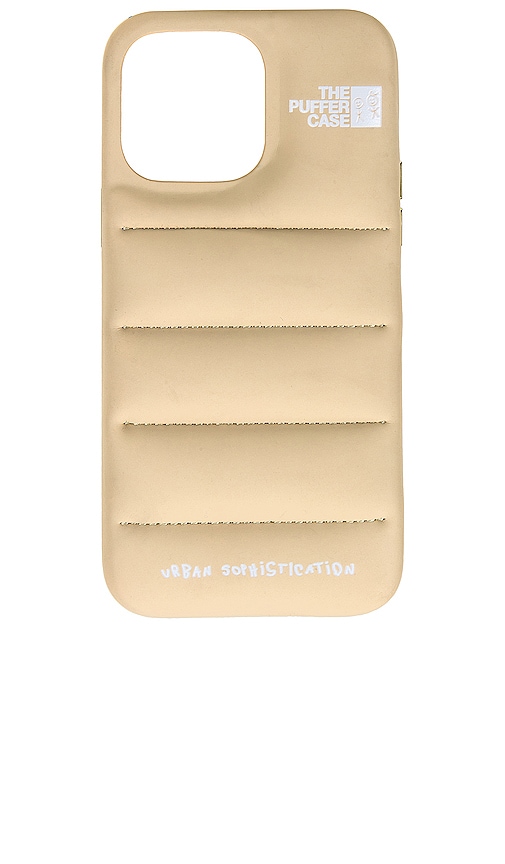 Urban Sophistication 14 Pro Max Puffer Case in Dune | REVOLVE