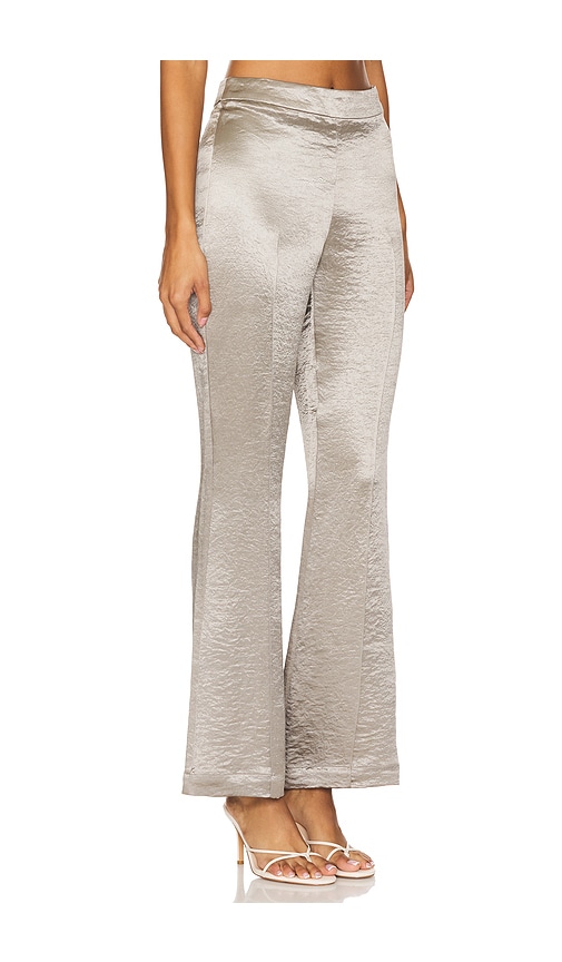 Shop Usisi Sister Georgia Trouser In Metallic Silver