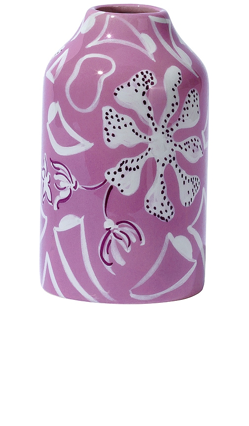 Vaisselle Genie In A Bottle Vase in Violet & White