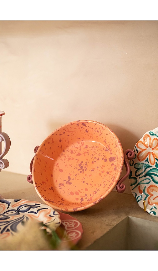  Vaisselle Salatschüssel A Table Serving Salad Bowl In Coral. 