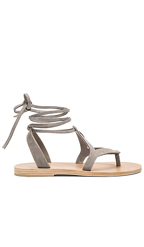 Valia Gabriel Lorne Sandal in Light Grey Nubuck REVOLVE