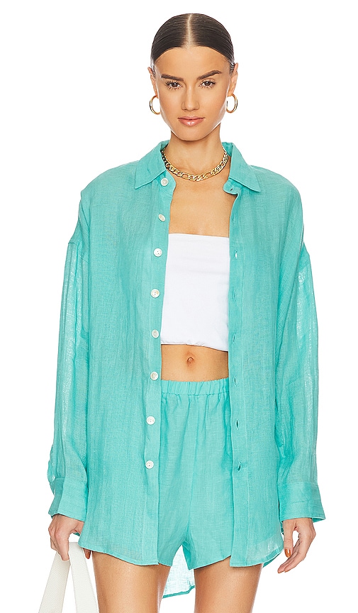 VITAMIN A PLAYA OVERSIZED SHIRT DRESS