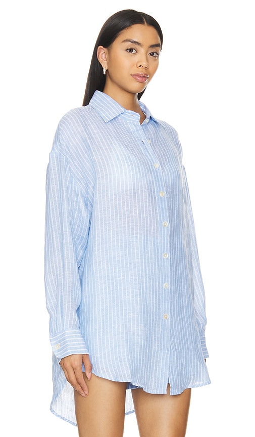 Shop Vitamin A Playa Boyfriend Shirt In Blue