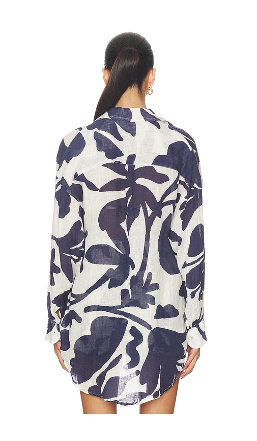  Vitamin A Hemd Playa In White,navy. Größe S. Also In Xs, M, L. 