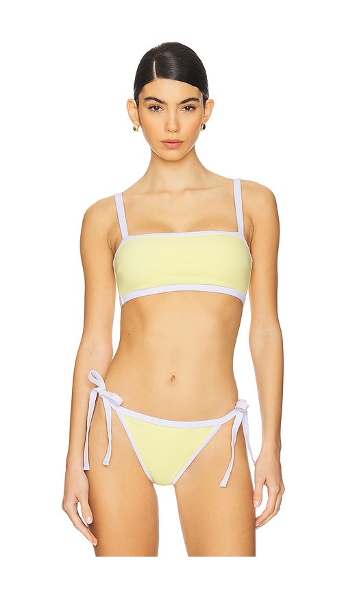 Poppy Bralette Top in Yellow. - size M (also in S, XL, XS) - vitamin A - Modalova