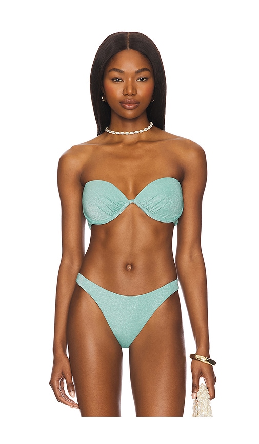 Mabel Bikini Top in Teal. - size M (also in S, XL, XS) - vitamin A - Modalova