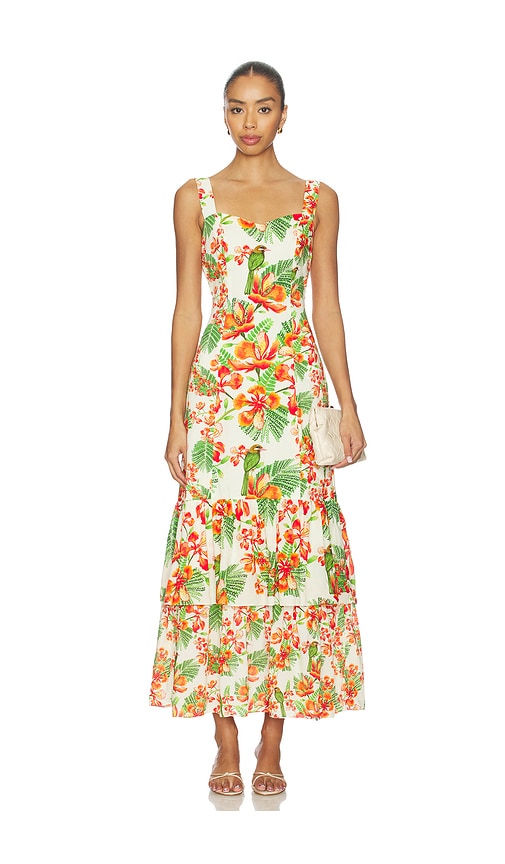 Verandah Garden Tiered Maxi Dress