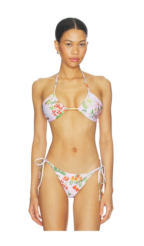 Verandah Plunge Tie-back Bikini Top | Thumbnail 3