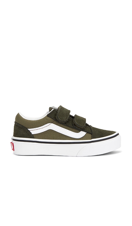 Vans Kids Old Skool V in 2-tone Obsidian Fern