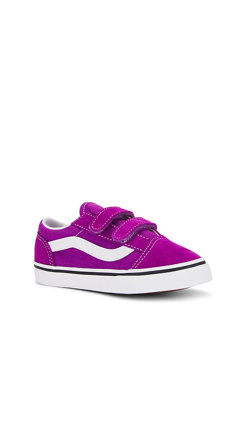 Vans Toddler Old Skool V In Purple