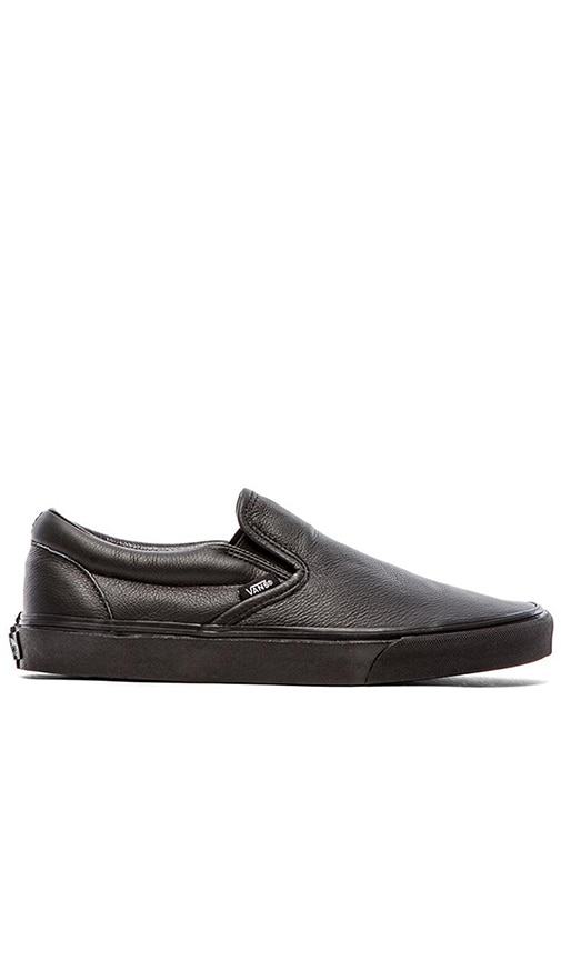 Vans slip on black mono shops