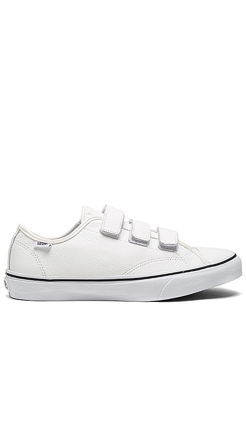 vans velcro white shoes