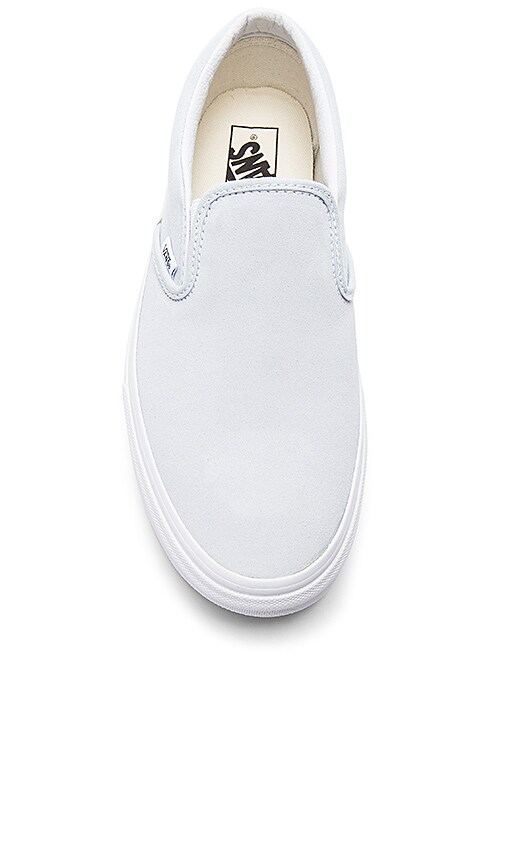 pastel blue vans slip ons