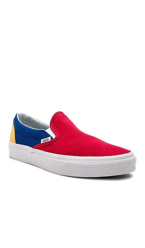 vans blue yellow and red