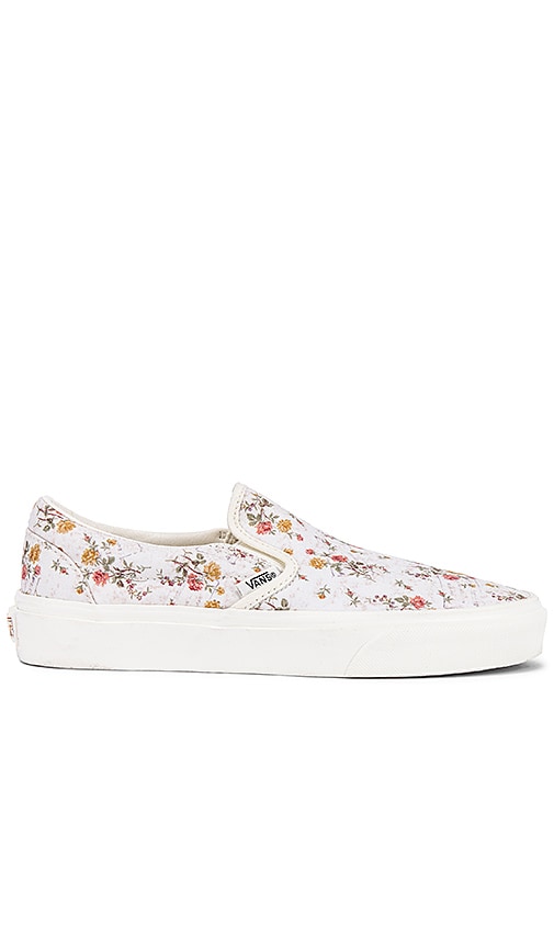 floral slip on vans