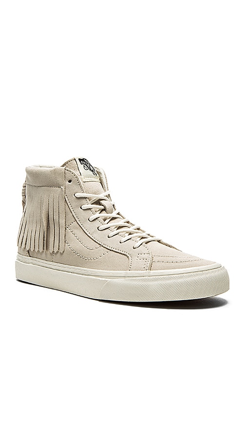 Fringe accented sneakers