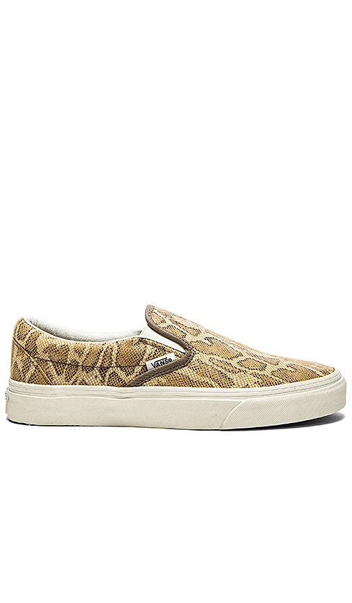 tan van slip ons