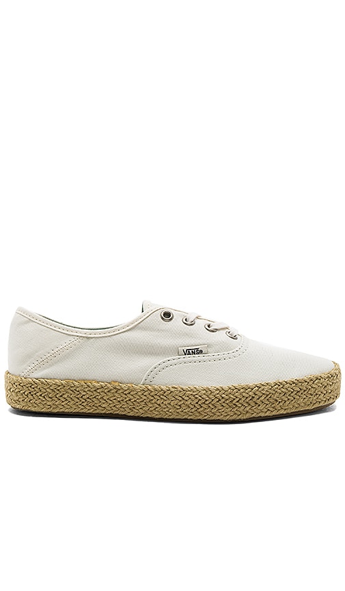 vans espadrille