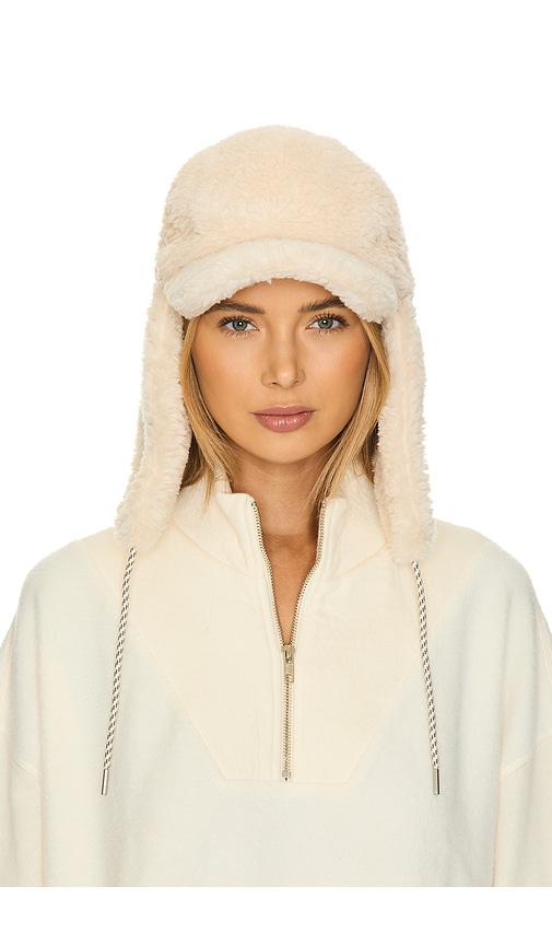 Varley Kilby Sherpa Flap Cap in Sandshell | REVOLVE
