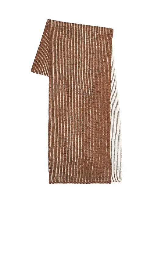 Varley Deville Plated Scarf In Brown