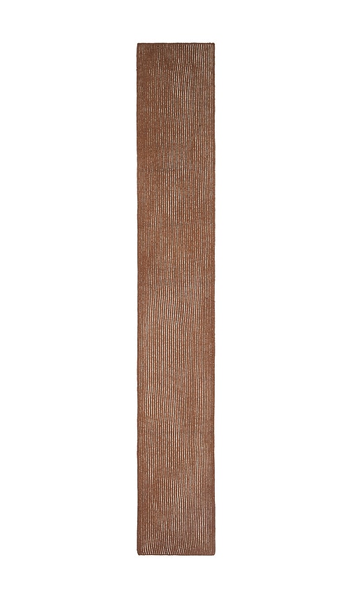 Varley Deville Plated Scarf In Brown