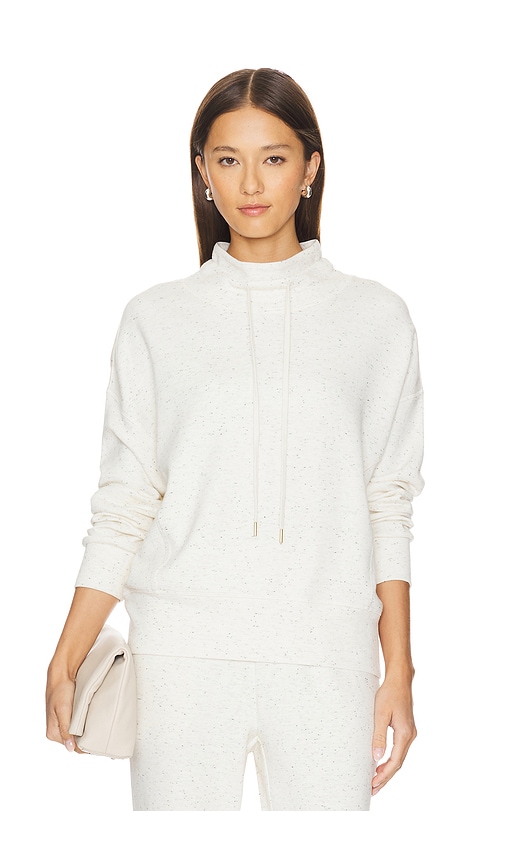 Shop Varley Oakdale Sweatshirt In Ivory